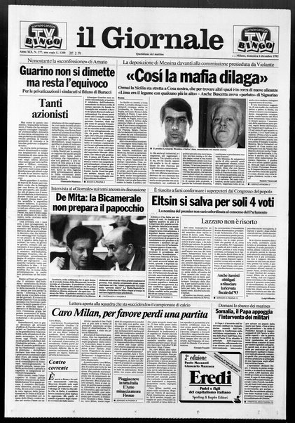 Il giornale : quotidiano del mattino